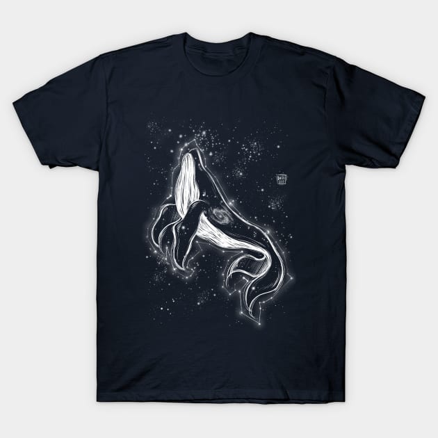 Starry whale T-Shirt by Daisyart_lab